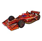 Eureka 2D RainboWooden Puzzle - Race car 110pcs