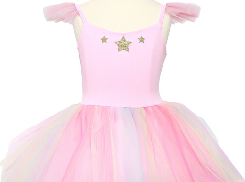 Great Pretenders Jurk Star Burst Rainbow Dress size 5-6