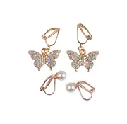 Great Pretenders Boutique Butterfly Clip On Earrings, 2 Sets