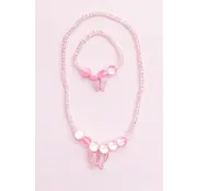Great Pretenders Boutique Holo Pink Crystal Ketting