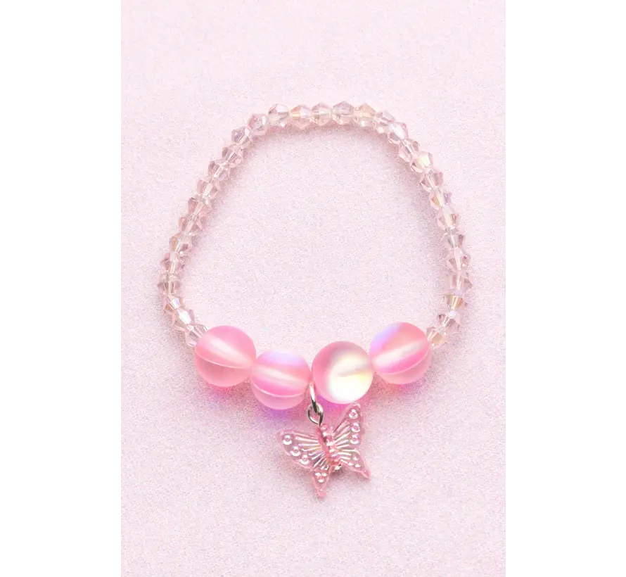 Boutique Holo Pink Crystal Armband
