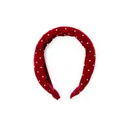 Great Pretenders Sparkle Red Velvet Headband