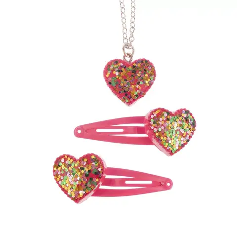 Great Pretenders Sieradenset Sparkle Snap Clips and Necklace
