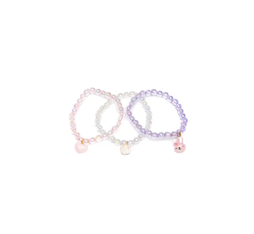 Happy Bunny Bracelet, 3pc