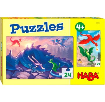 Haba Puzzels Draken 24pcs set 2-delig