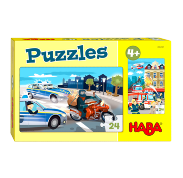 Haba Puzzels In actie 24pcs set  2-delig
