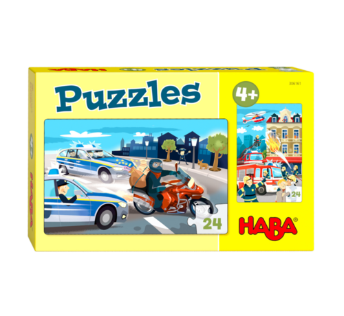 Haba Puzzels In actie 24pcs set  2-delig