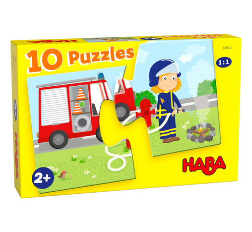 Haba 10 Puzzles Emergency Vehicles 2pcs