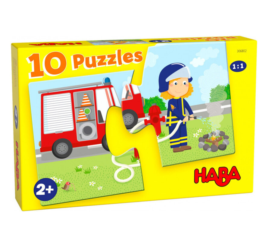 10 Puzzels Hulpvoertuigen 2pcs