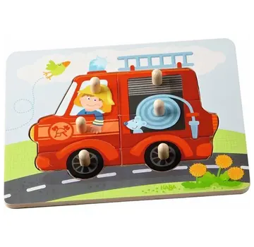 Haba Inlegpuzzel Brandweer 6pcs