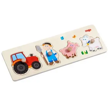Haba Inlegpuzzel Landleven 4pcs