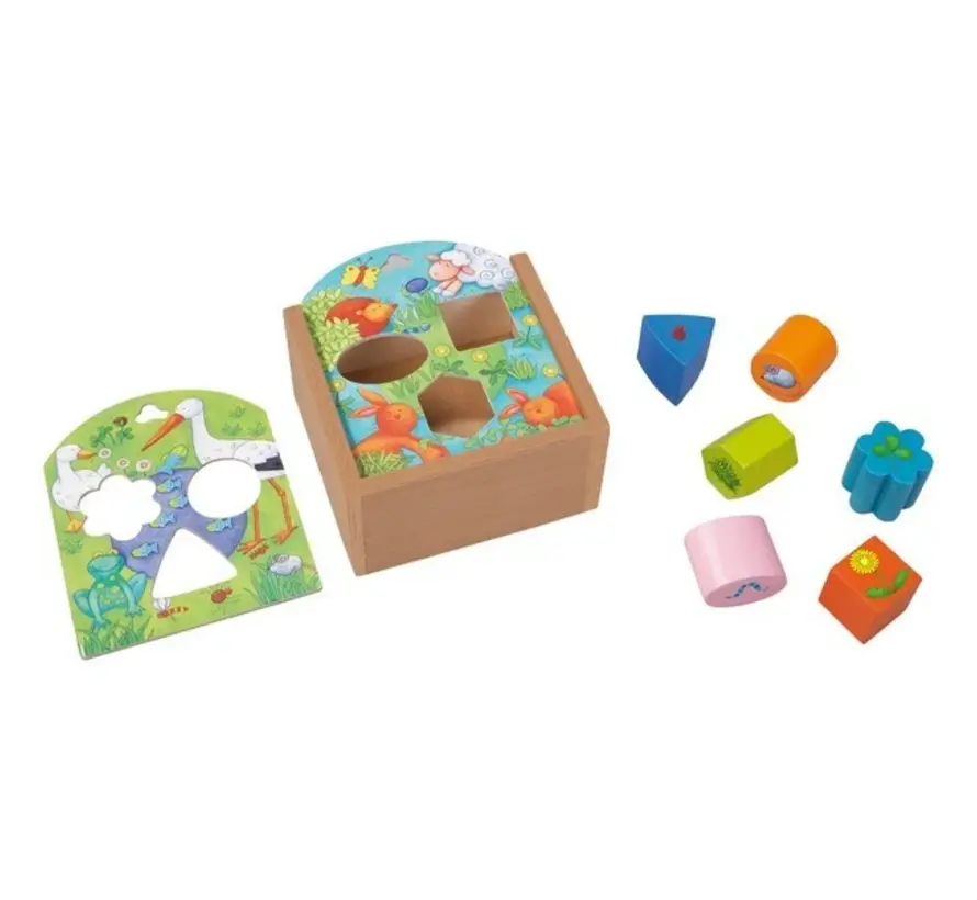 Sorting Box Animals Wood