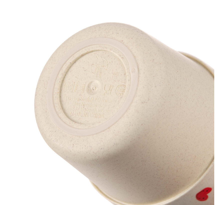 Mug PP/Cellulose Happy Rascals Heart Lavender