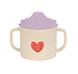 Sippy Cup PP/Cellulose Happy Rascals Heart Lavender
