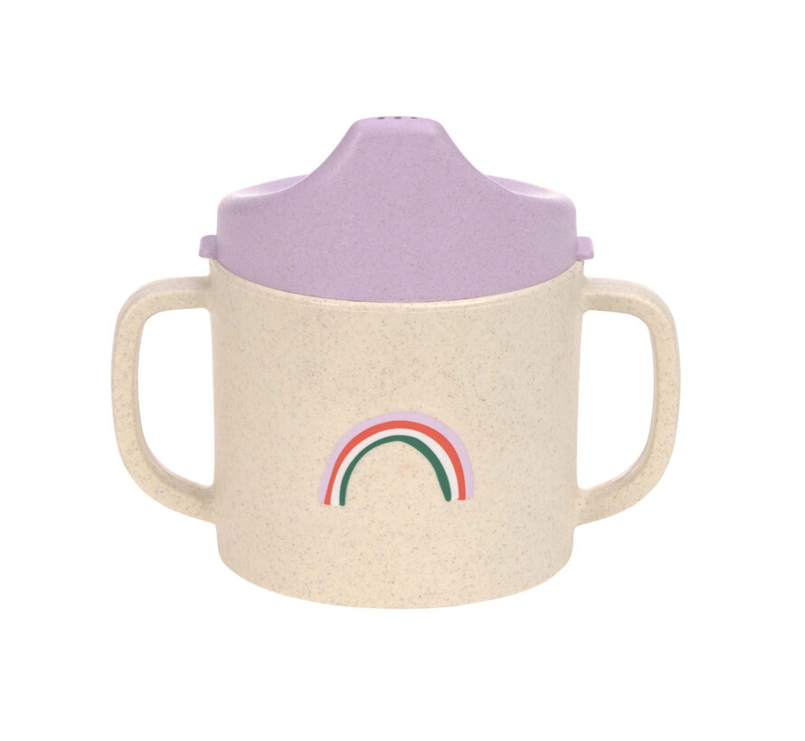 Sippy Cup PP/Cellulose Happy Rascals Heart Lavender