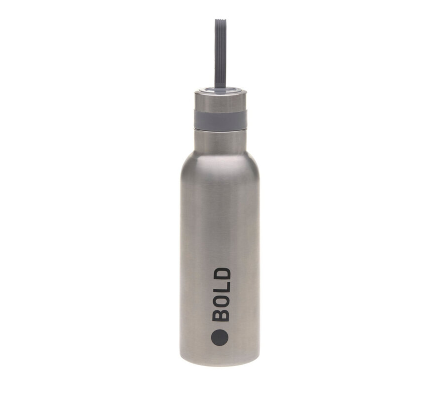 Bottle Stainless Steel Bold, Silver