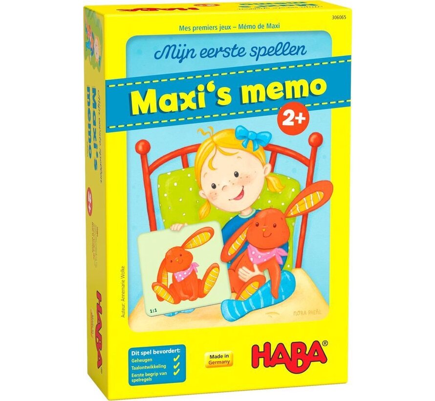 Spel  Mijn eerste spellen - Maxi's Memo (Nederlands)