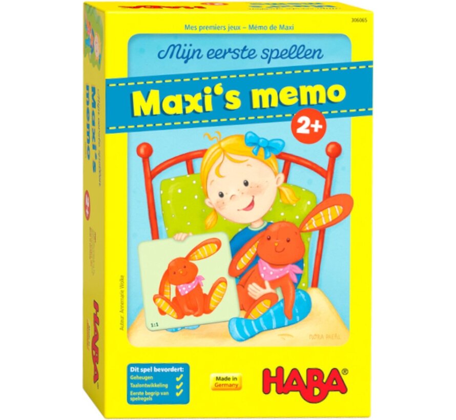 Spel  Mijn eerste spellen - Maxi's Memo (Nederlands)