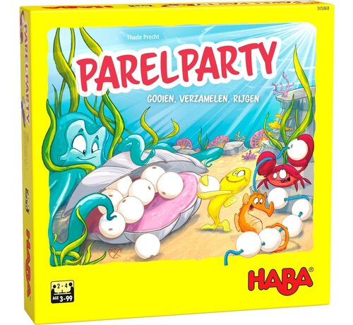 Haba Spel  Parelfeestje - Gooien, verzamelen, rijgen (Nederlands)