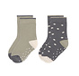 Anti-slip Socks GOTS 2 pcs assortedanthracite/olive