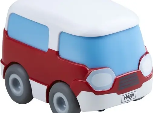 Haba Kullerbü Knikkerbaan - Rode bus