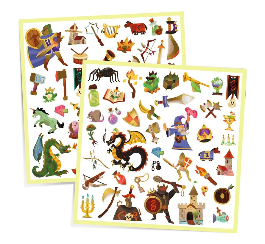 Stickers Middeleeuwen 160pcs