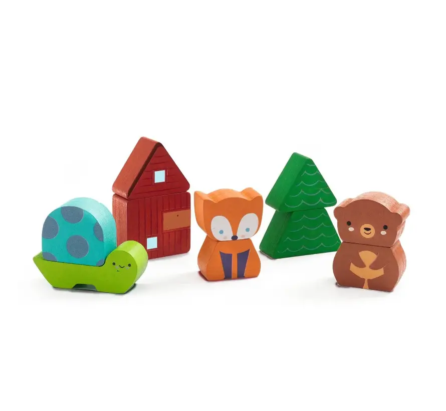 Reliefpuzzel Regenboog 10pcs