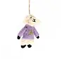 KERST Hanger Schaap met Trui Lila