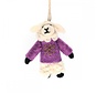 KERST Hanger Schaap met Trui Cyclaam