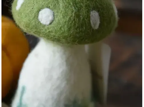 Sjaalmetverhaal Paddenstoel Groen