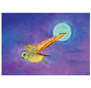 Ansichtkaart Uil bij Volle Maan