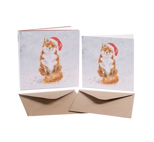 Wrendale Designs Kerstkaarten Festive Fox Set 8-delig