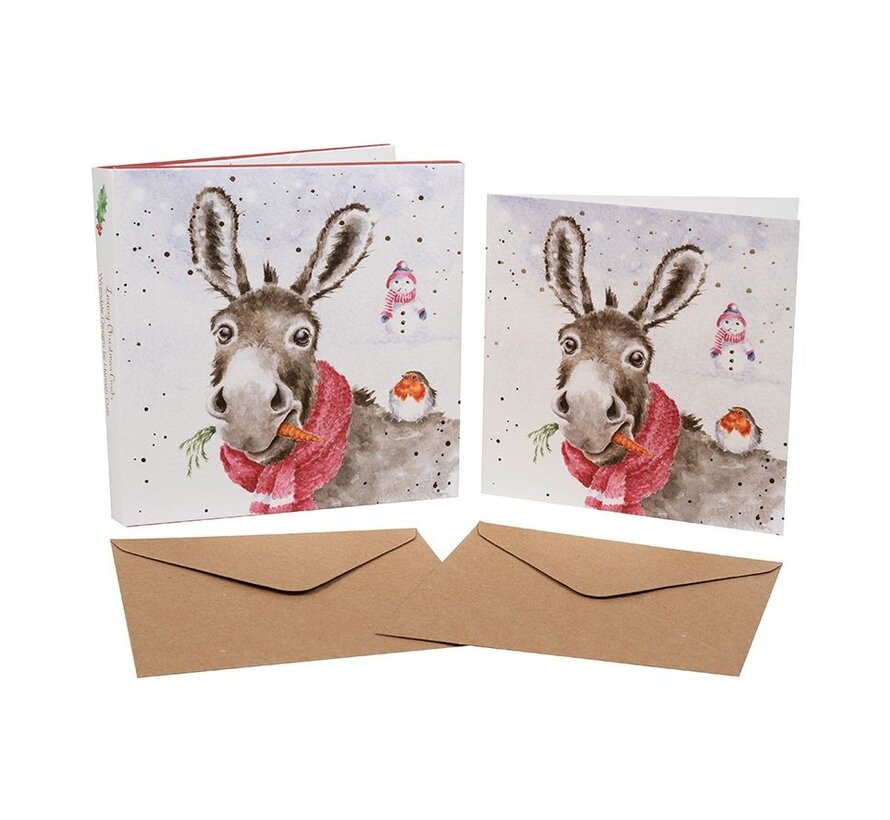 Kerstkaarten Muletide Greetings Set 8-delig