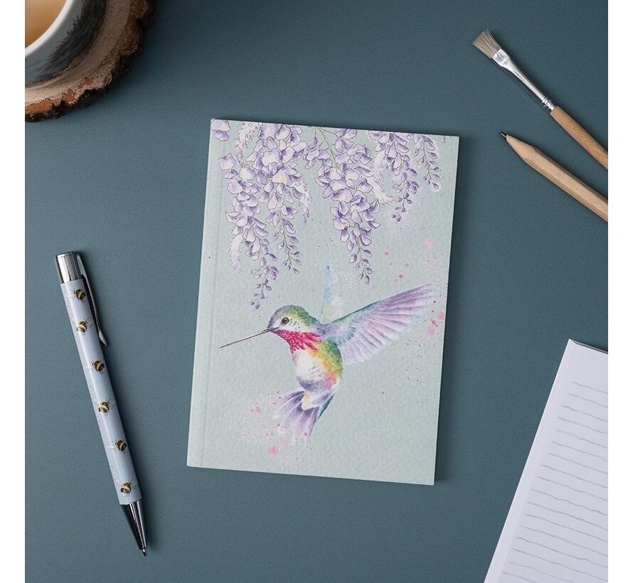 A6 Humming Bird Notebook - Wisteria Wishes
