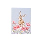 A6 Hare Notebook - Field of Flowers