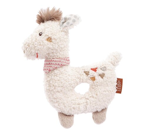 Fehn Soft ring rattle llama