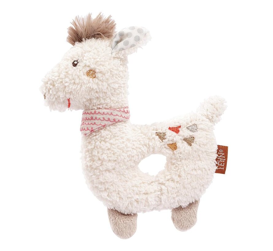 Soft ring rattle llama