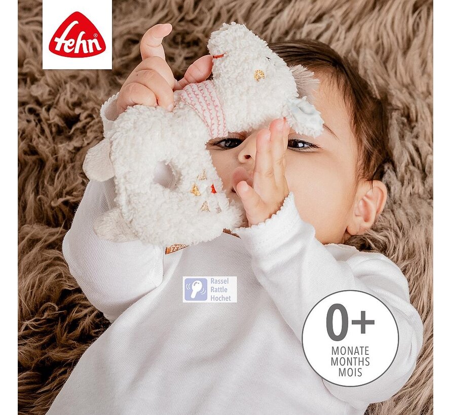 Soft ring rattle llama