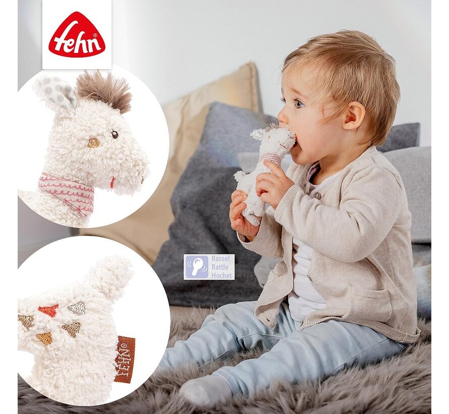 Soft ring rattle llama