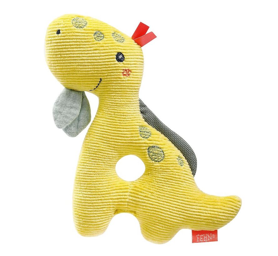 Soft ring rattle dino