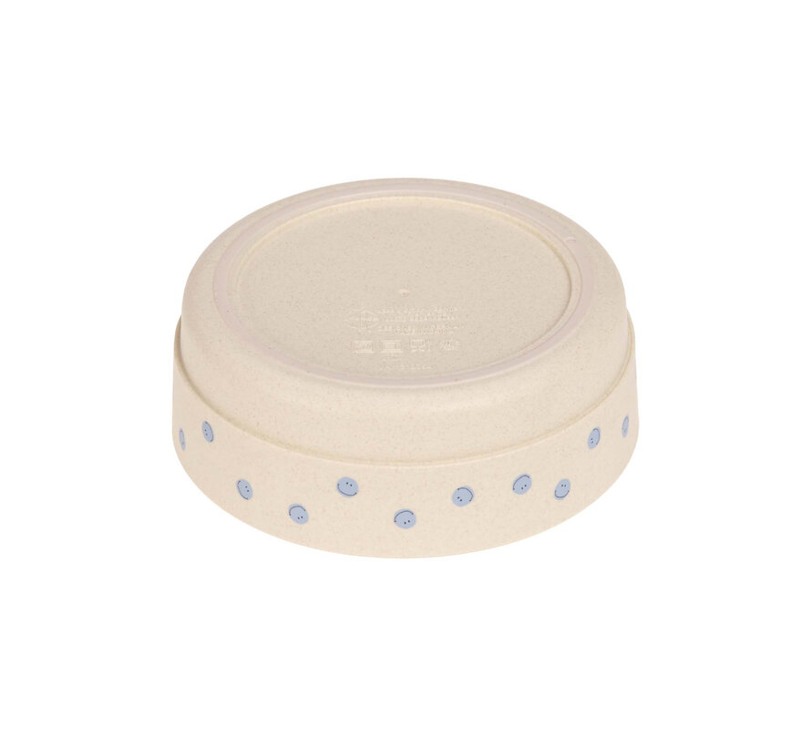 Bowl PP/Cellulose Happy Rascals Smile Sky Blue