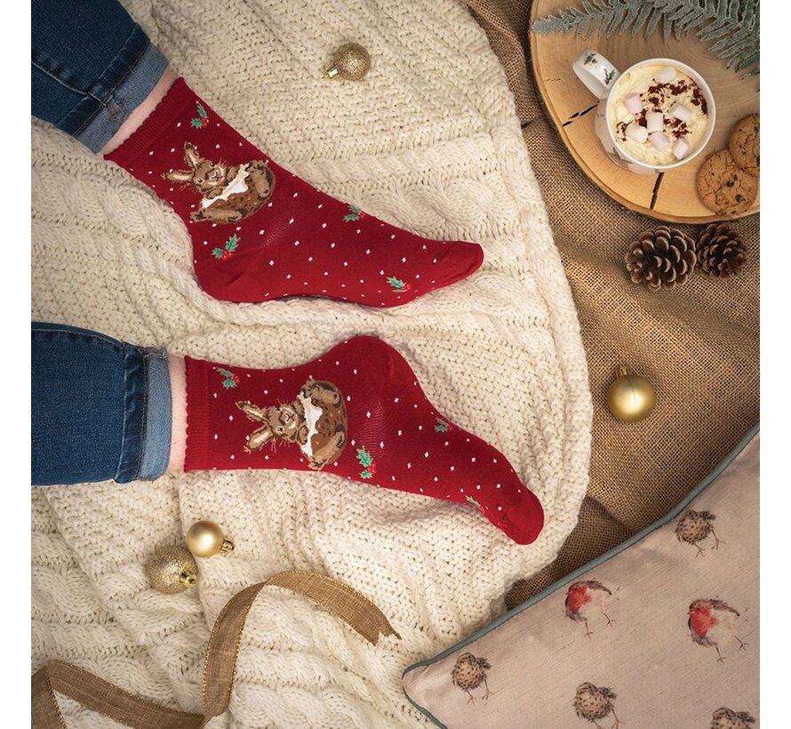 Rabbit Christmas Sock Little Pudding