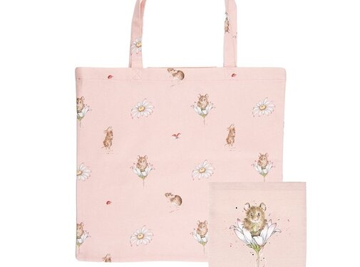 Wrendale Designs Opvouwbare Boodschappentas Muis Oops a Daisy