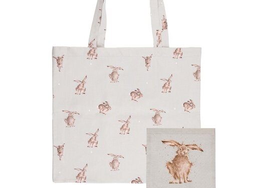 Wrendale Designs Opvouwbare Boodschappentas Konijn Harebrained