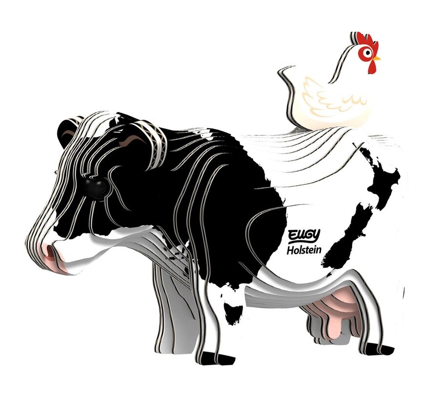 3D Bouwpakket Holstein Koe