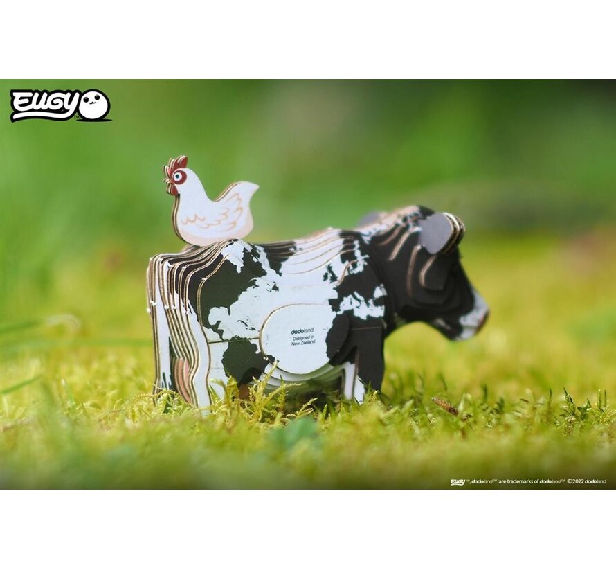 3D Bouwpakket Holstein Koe