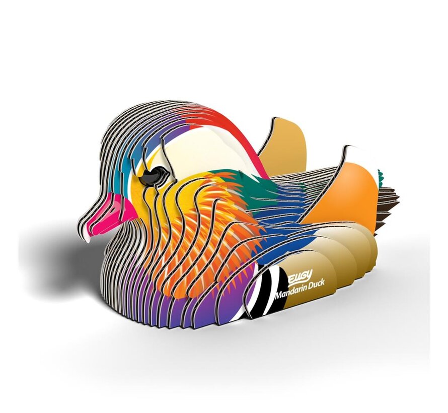 3D Cardboard Model Mandarin Duck