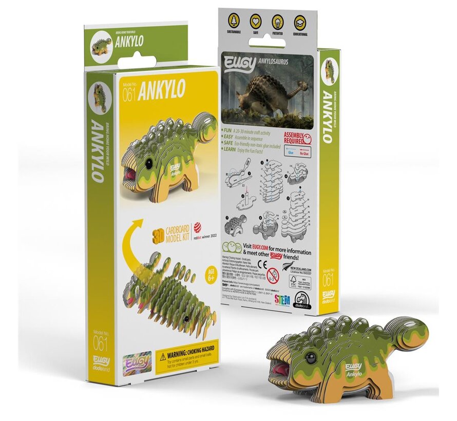 3D Cardboard Model Ankylo
