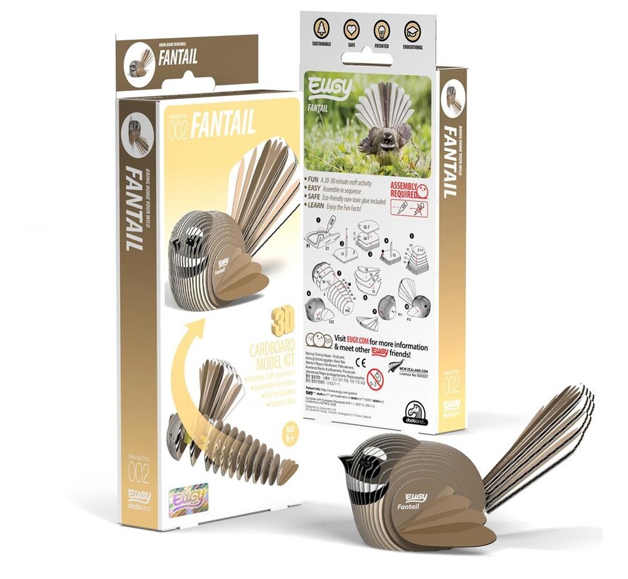 3D Cardboard Model Fantail