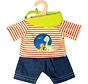 Poppenkleding Short en T-shirt Dino size 28-35cm